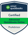 Intuit Advanced QuickBooks Online ProAdvisor badge